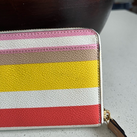 Kate Spade Striped Zip Around Wallet - Picture 8 of 16